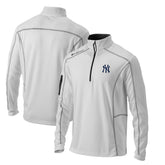 New York Yankees Columbia Omni-Wick Shotgun Quarter-Zip Pullover Top - White - Columbia Discount