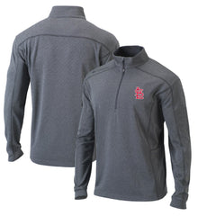 St. Louis Cardinals Columbia Omni-Wick Shotgun Quarter-Zip Pullover Top - Heather Gray - Columbia Lifestyle