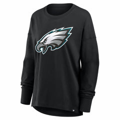 Fanatics Philadelphia Eagles Women's Essential Long Sleeve T-Shirt Black