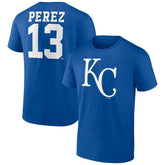 Salvador Perez Kansas City Royals Player Icon Name & Number T-Shirt - Royal - MLB Online