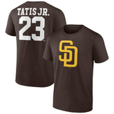 Fernando Tatis Jr. San Diego Padres Player Icon Name & Number T-Shirt - Brown - MLB on Sale