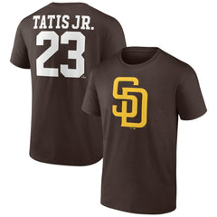 Fernando Tatis Jr. San Diego Padres Player Icon Name & Number T-Shirt - Brown - MLB on Sale