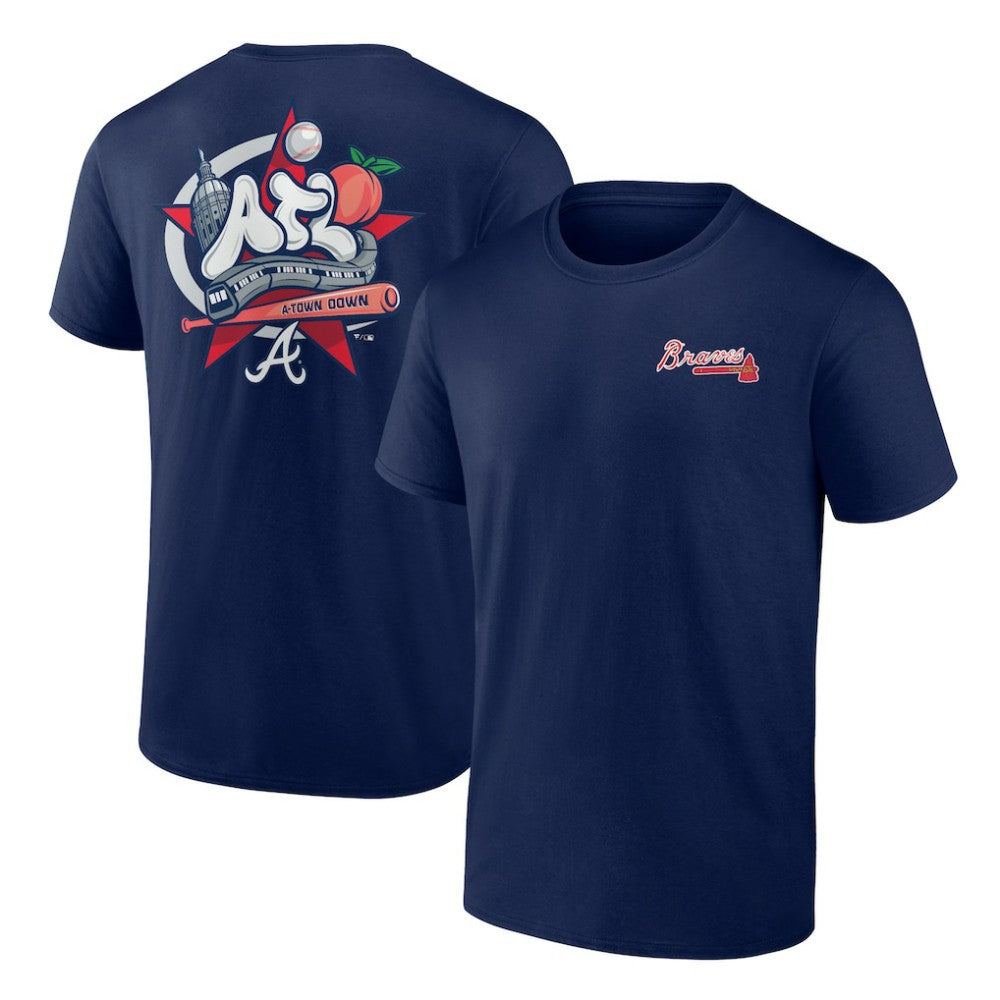 Atlanta Braves Hometown Collection Nice Kicks T-Shirt - Navy - MLB Online
