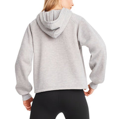 Cleveland Browns DKNY Sport Women's Debbie Dolman Raglan Pullover Hoodie Heather Gray