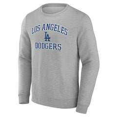 Los Angeles Dodgers Heart & Soul Pullover Sweatshirt - Heather Gray - MLB Discount