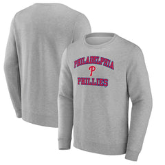 Philadelphia Phillies Heart & Soul Pullover Sweatshirt - Heather Gray - MLB Online