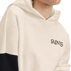 New Orleans Saints Tommy Hilfiger Women's Harriet Pullover Hoodie Cream/Black