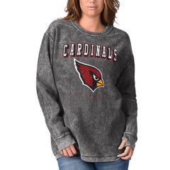 Arizona Cardinals G-III 4Her by Carl Banks Women's Comfy Cord Pullover Sweatshirt Black