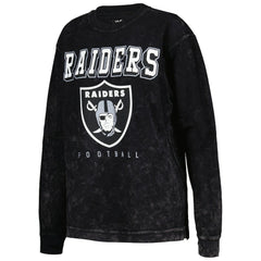 Las Vegas Raiders G-III 4Her by Carl Banks Women's Comfy Cord Pullover Sweatshirt Black