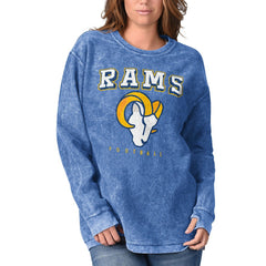 Los Angeles Rams G-III 4Her by Carl Banks Women's Comfy Cord Pullover Sweatshirt Royal
