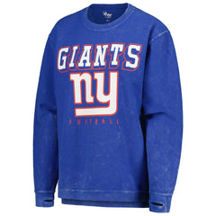 New York Giants G-III 4Her by Carl Banks Women's Comfy Cord Pullover Sweatshirt Royal