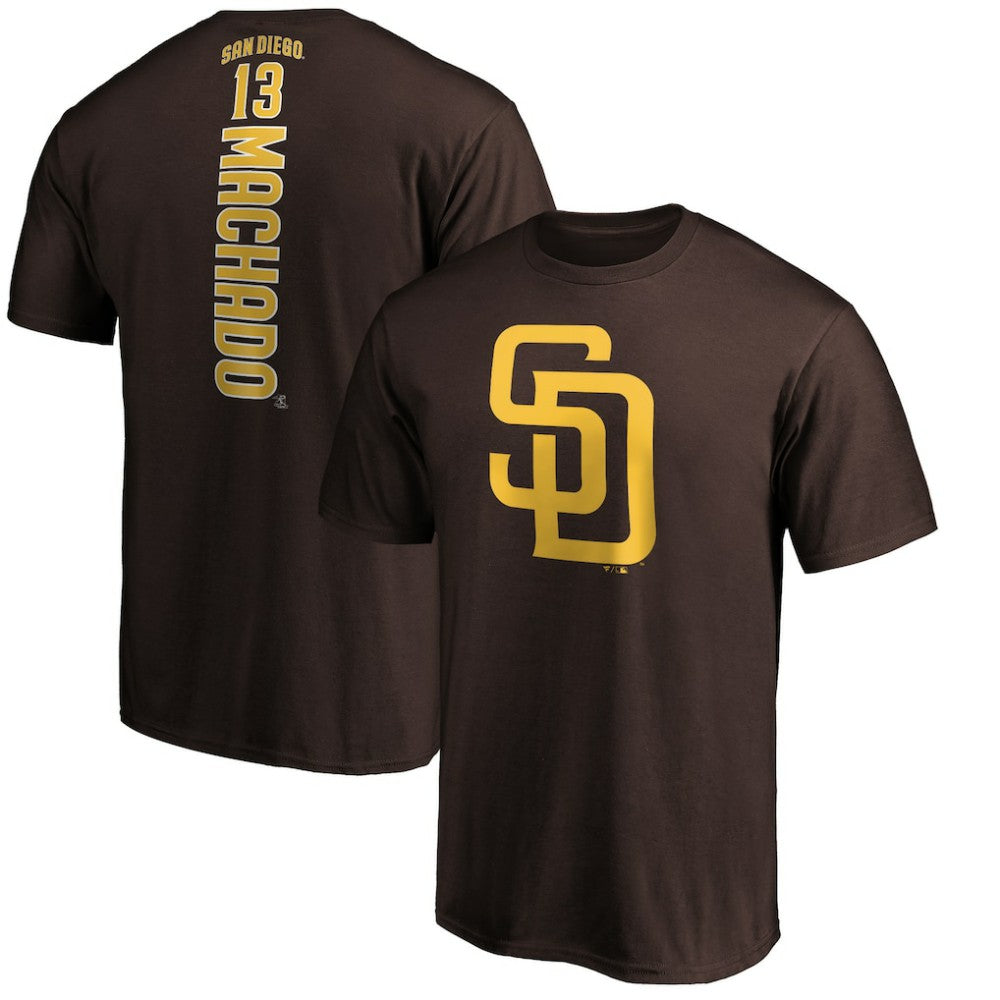 Manny Machado San Diego Padres Playmaker Name & Number T-Shirt - Brown - MLB Online