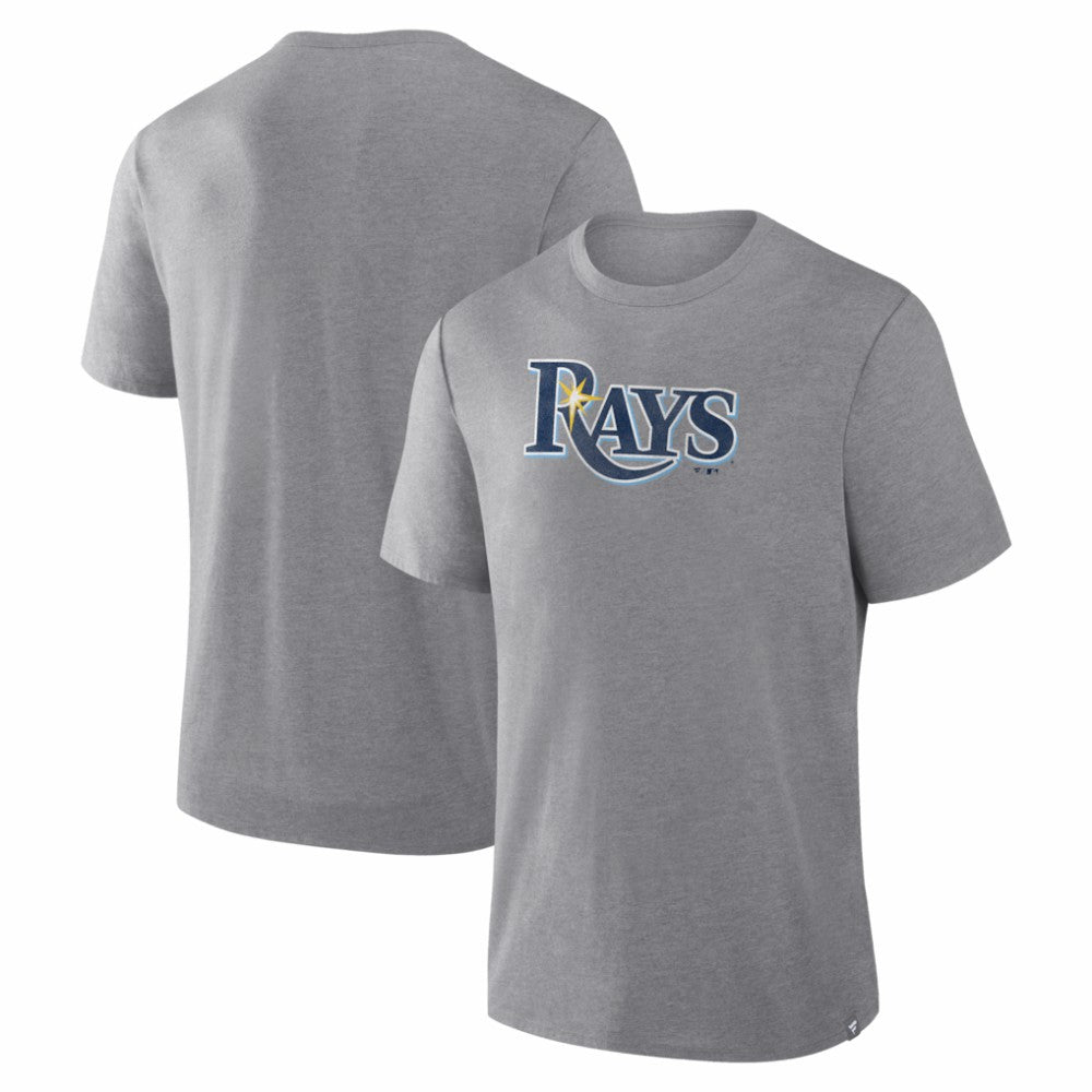 Tampa Bay Rays Fanatics Play Tribute Tri-Blend T-Shirt - Heather Gray - Fanatics Discount