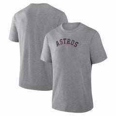 Houston Astros Fanatics Play Tribute Tri-Blend T-Shirt - Heather Gray - Fanatics Discount