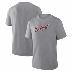 Detroit Tigers Fanatics Play Tribute Tri-Blend T-Shirt - Heather Gray - Fanatics Discount