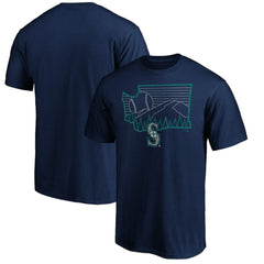 Seattle Mariners Team Adrenaline T-Shirt - Navy - MLB Sale