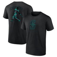 J.P. Crawford Seattle Mariners Double Play Name & Number T-Shirt - Black - MLB Discount