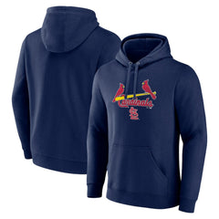 St. Louis Cardinals Team Lockup Pullover Hoodie - Navy - MLB Sale