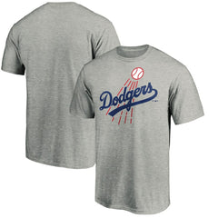 Los Angeles Dodgers Cooperstown Collection Huntington T-Shirt - Heather Gray - MLB Discount