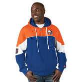 New York Islanders Starter Power Forward Full-Zip Hoodie - Royal/Orange - NHL 200115900