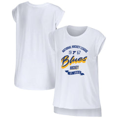 St. Louis Blues WEAR by Erin Andrews Women's Domestic Tank Top - White - NHL 200116095