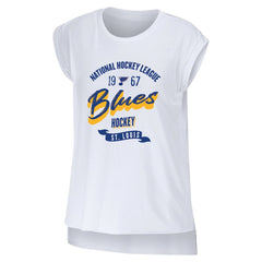 St. Louis Blues WEAR by Erin Andrews Women's Domestic Tank Top - White - NHL 200116095