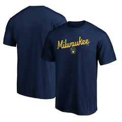 Milwaukee Brewers Series Sweep T-Shirt - Navy - MLB Sale