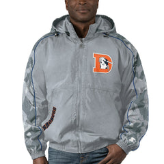 Denver Broncos Starter Thursday Night Gridiron Throwback Full-Zip Jacket Gray