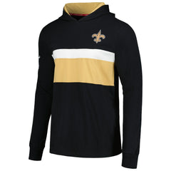 New Orleans Saints Tommy Hilfiger Morgan Long Sleeve Hoodie T-Shirt Black