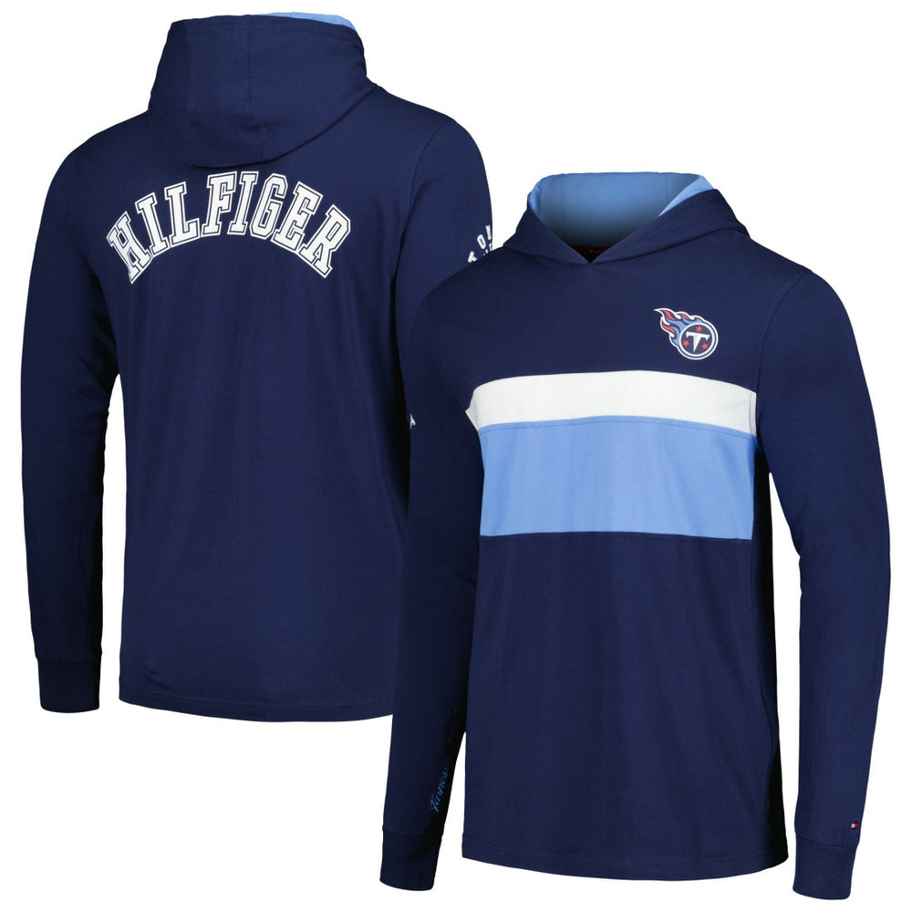 Tennessee Titans Tommy Hilfiger Morgan Long Sleeve Hoodie T-Shirt Navy