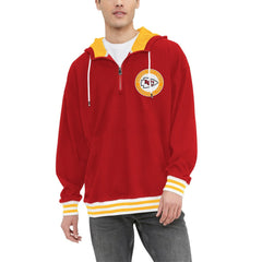 Kansas City Chiefs Tommy Hilfiger Aaron Quarter-Zip Hoodie Red