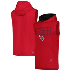 Arizona Cardinals MSX by Michael Strahan Marathon Sleeveless Pullover Hoodie Cardinal