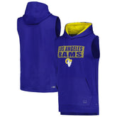 Los Angeles Rams MSX by Michael Strahan Marathon Sleeveless Pullover Hoodie Royal