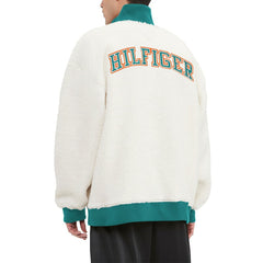 Miami Dolphins Tommy Hilfiger Jordan Sherpa Quarter-Zip Sweatshirt Cream