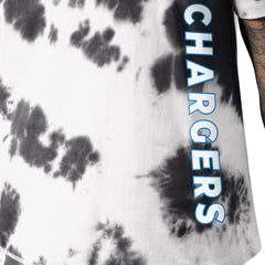 Los Angeles Chargers MSX by Michael Strahan Freestyle Tie-Dye T-Shirt Black