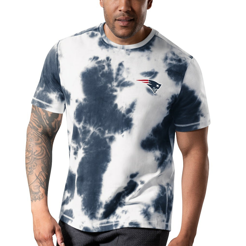 New England Patriots MSX by Michael Strahan Freestyle Tie-Dye T-Shirt Navy