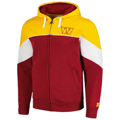 Washington Commanders Starter Running Back Full-Zip Hoodie Burgundy/Gold