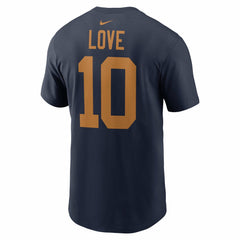 Nike Jordan Love Green Bay Packers The 1923 Classic Name & Number T-Shirt Navy
