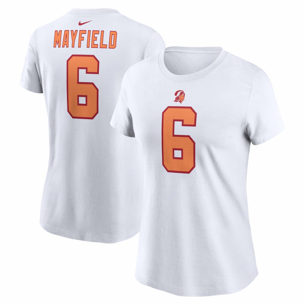 Nike Baker Mayfield Tampa Bay Buccaneers Women's Name & Number T-Shirt White