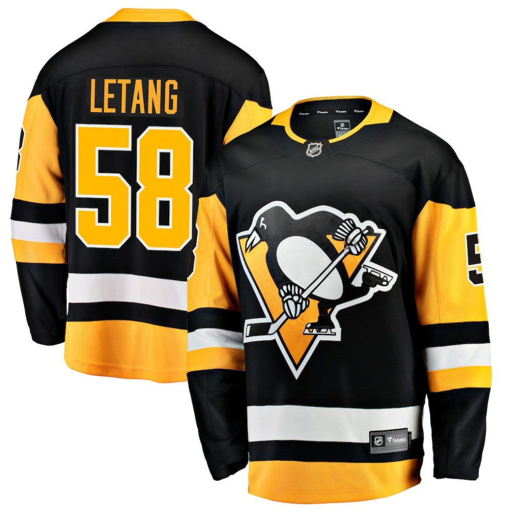 Kris Letang Pittsburgh Penguins Fanatics Home Breakaway Jersey - Black - NHL 200119689