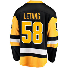 Kris Letang Pittsburgh Penguins Fanatics Home Breakaway Jersey - Black - NHL 200119689