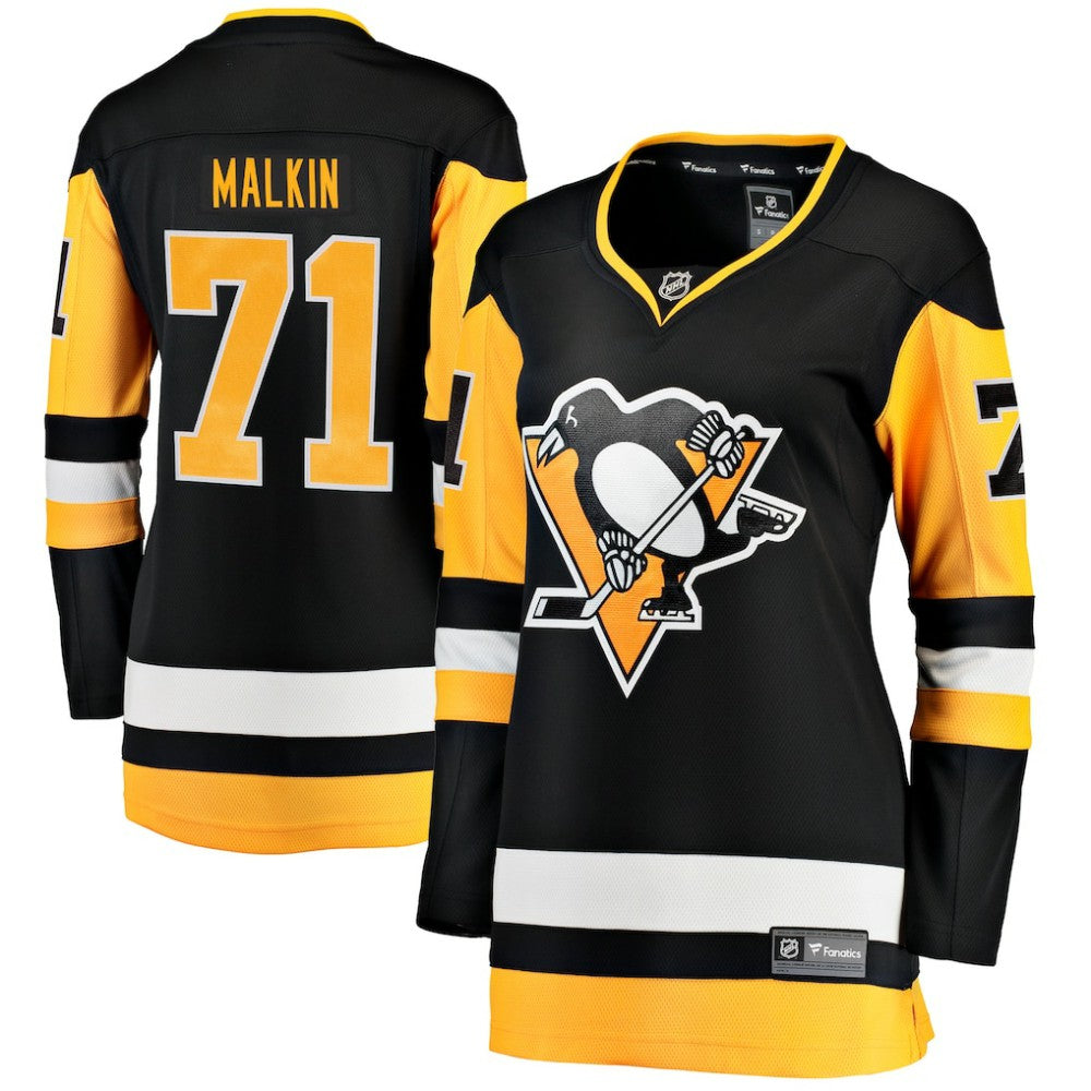 Evgeni Malkin Pittsburgh Penguins Fanatics Women's Home Breakaway Player Jersey - Black - NHL 200119695