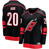 Sebastian Aho Carolina Hurricanes Fanatics Women's Home Breakaway Player Jersey - Black - NHL 200119702