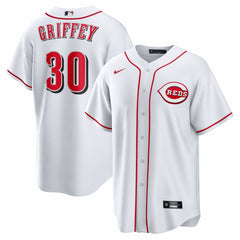 Ken Griffey Jr. Cincinnati Reds Nike Home Retired Player Replica Jersey - White - Nike Discount