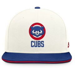 Chicago Cubs Nike Cooperstown Pro Dri-FIT Snapback Hat - Cream/Royal - Nike on Sale