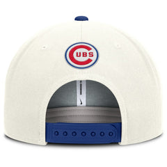 Chicago Cubs Nike Cooperstown Pro Dri-FIT Snapback Hat - Cream/Royal - Nike on Sale