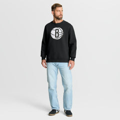Brooklyn Nets Essential Legacy Sweatshirt Black | Fanatics for sale