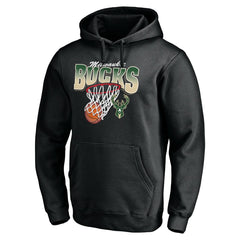 Milwaukee Bucks Balanced Floor Pullover Hoodie Black