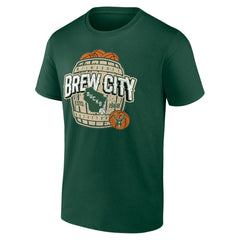 Milwaukee Bucks Hometown Collection Brew City T-Shirt Hunter Green