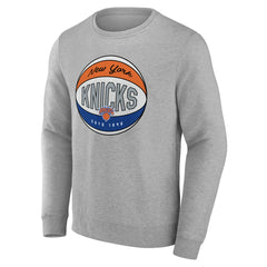 New York Knicks Hard Color Pullover Sweatshirt Gray